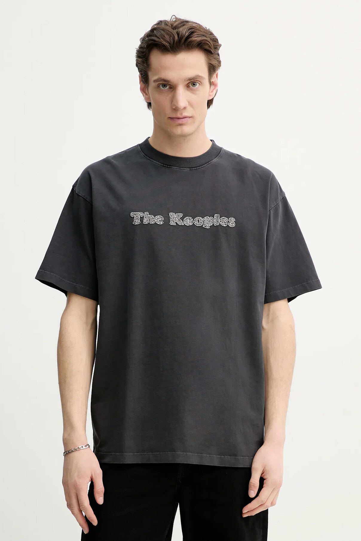 

Футболка из хлопка The Kooples, серый