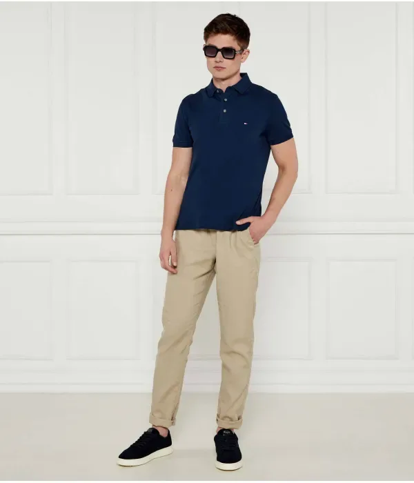 Поло 1985 slim fit Tommy Hilfiger, темно-синий — фото 2