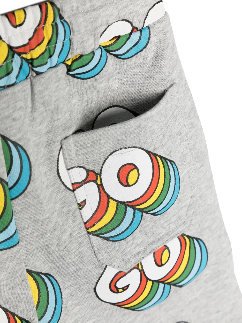 Спортивные шорты с принтом Go Stella McCartney Kids, серый — фото 3