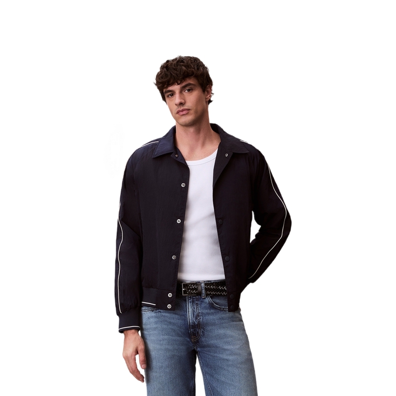 

Calvin Klein Куртка мужская CEF Navy Blue Lapel Moderate Others