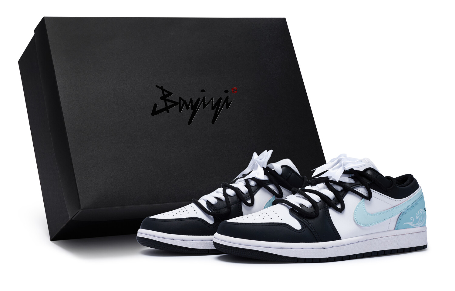 

Кроссовки Air Jordan 1 Skateboarding Shoes Women's Low-top Blue, синий