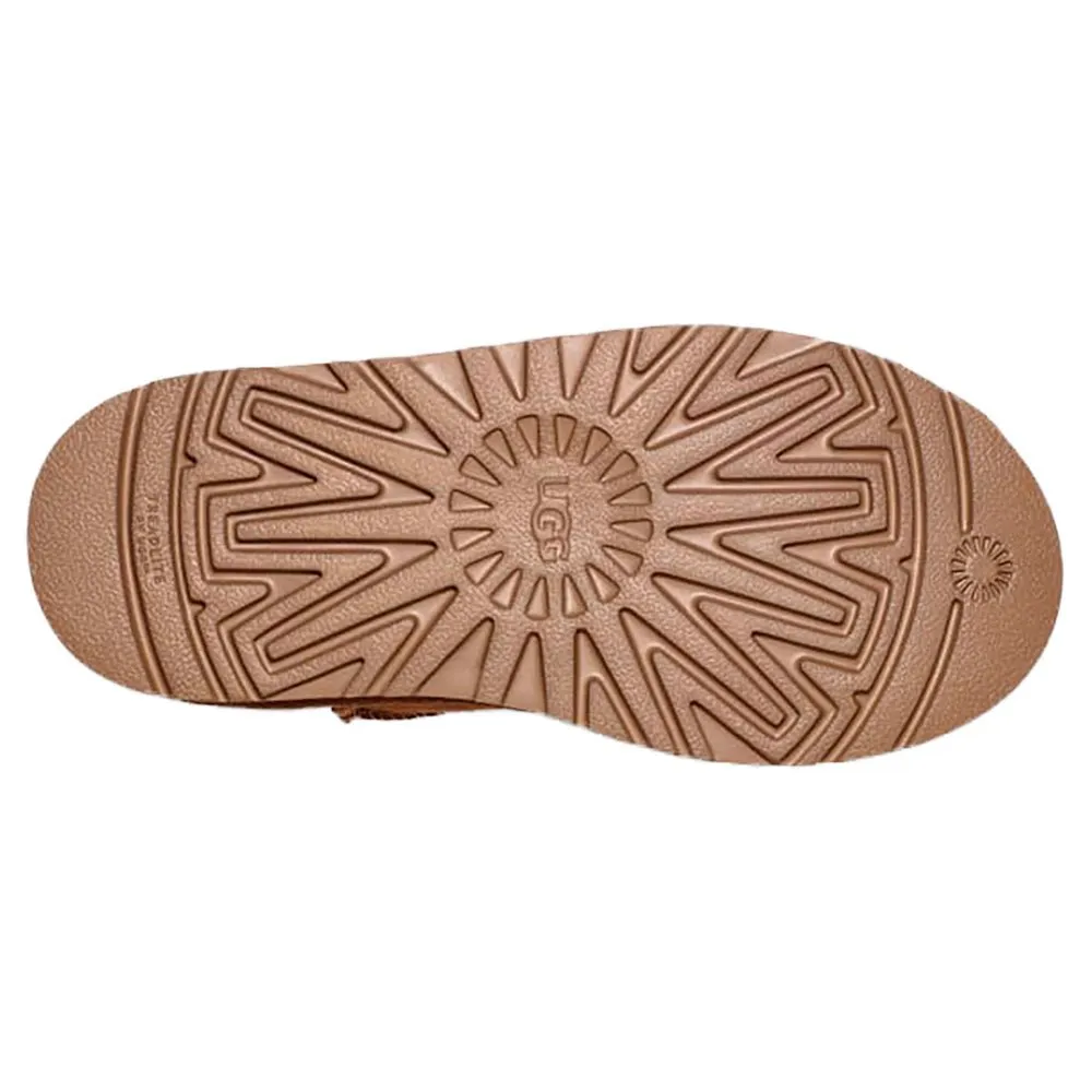 Детские ботинки Ugg Kids DS´ Classic Mini замшевые на толстой подошве, коричневый — фото 2