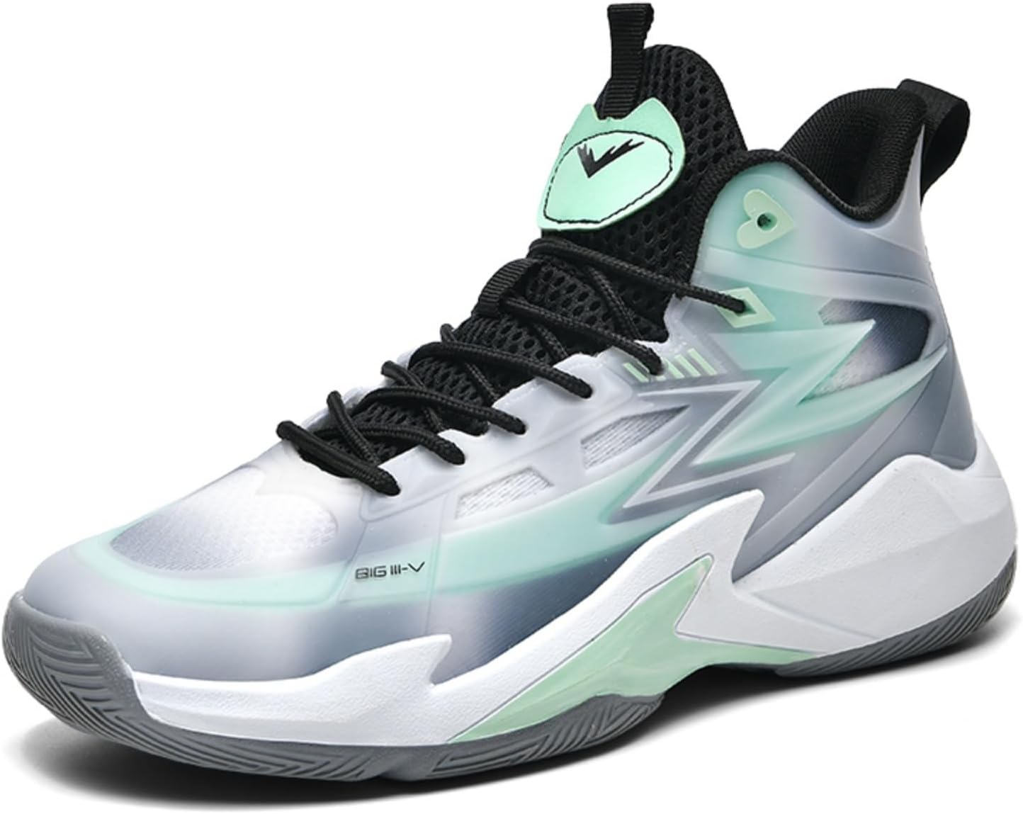 

Мужские дышащие баскетбольные кроссовки на шнуровке, модные высокие, с нескользящей подошвой, повседневные, для тренировок, спорта, тенниса, бега и ходьбы Boaobaihuo, черный