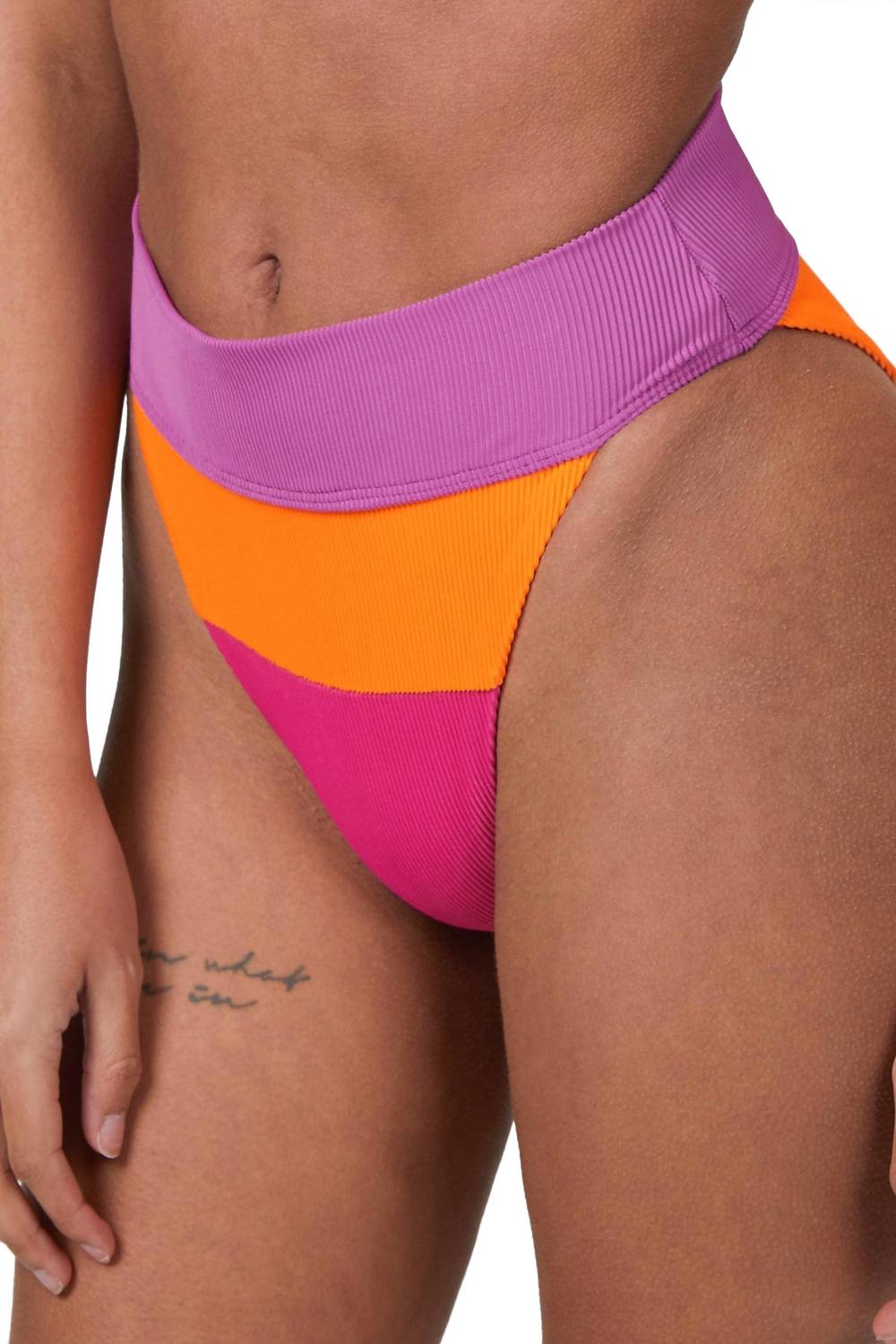 

Alexis Bottom In Sunset Colorblock Beach Riot, Sunset Colorblock