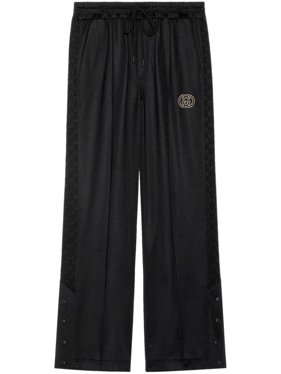 

Gucci спортивные брюки с логотипом Interlocking G, черный