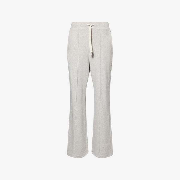 

Брюки-джоггеры Weekend Max Mara из смесового хлопка широкие, серый