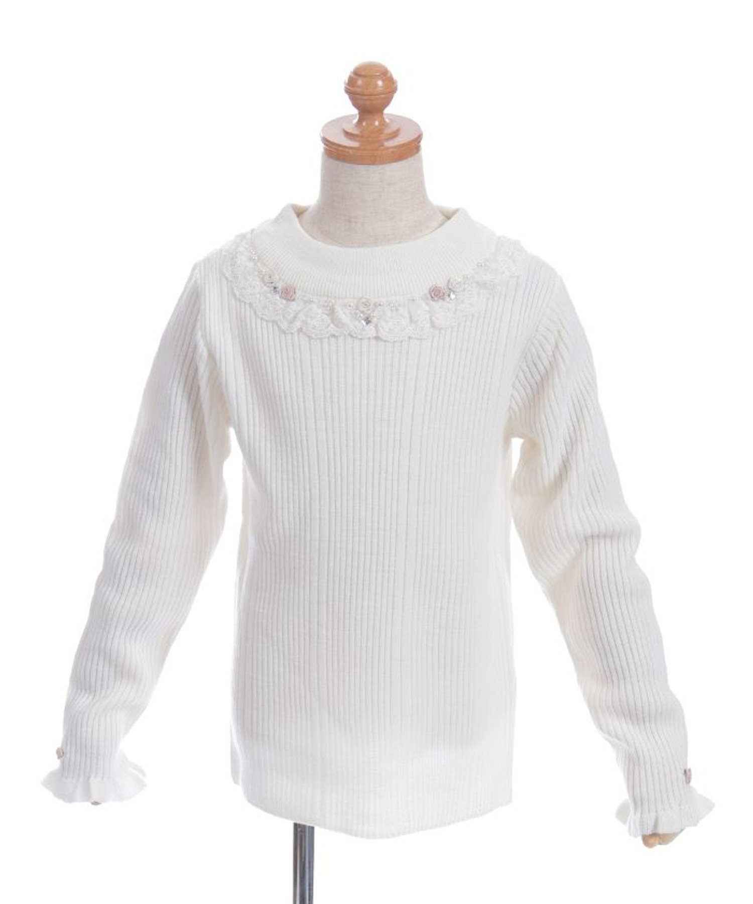 Топ Вязаная бутылка с розой Axes Femme Kids, Natural