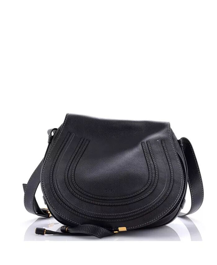 

Кожаная сумка через плечо Marcie среднего размера Pre-Owned Chloe, черный