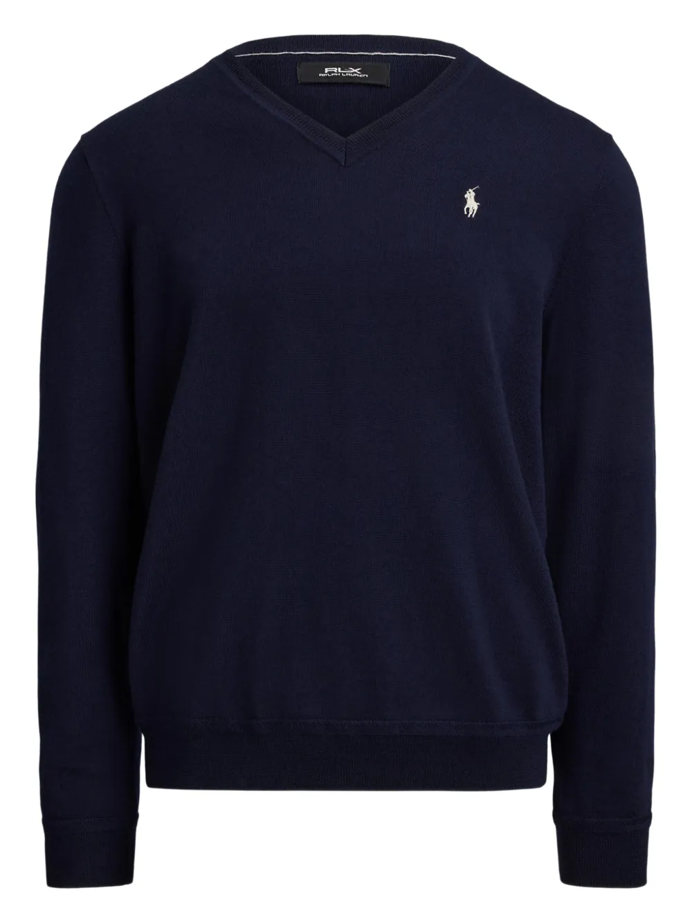 

Свитер с V-образным вырезом RLX Ralph Lauren, синий