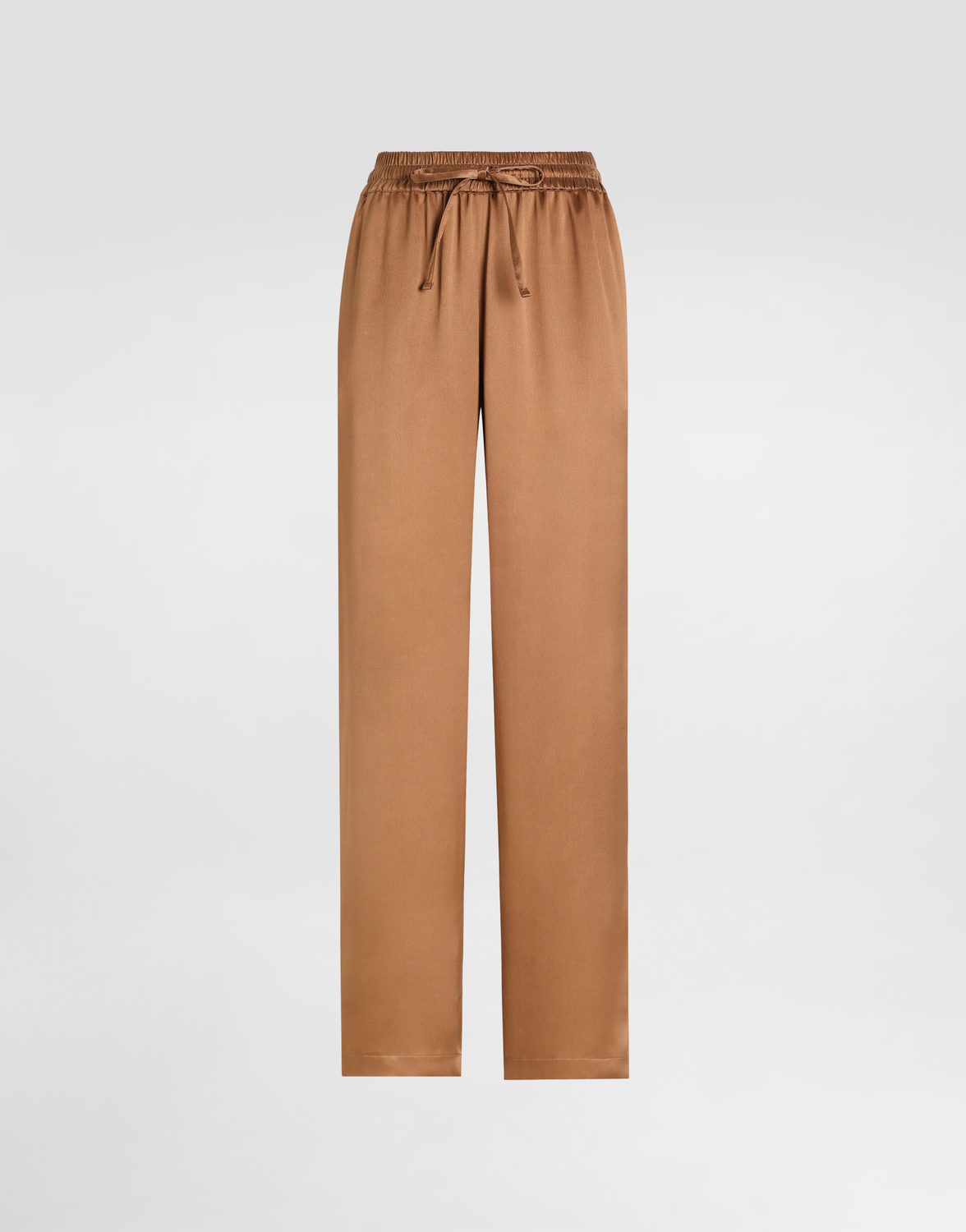 

Пижамные брюки из двойного шелкового сатина Dolce & Gabbana, бежевый