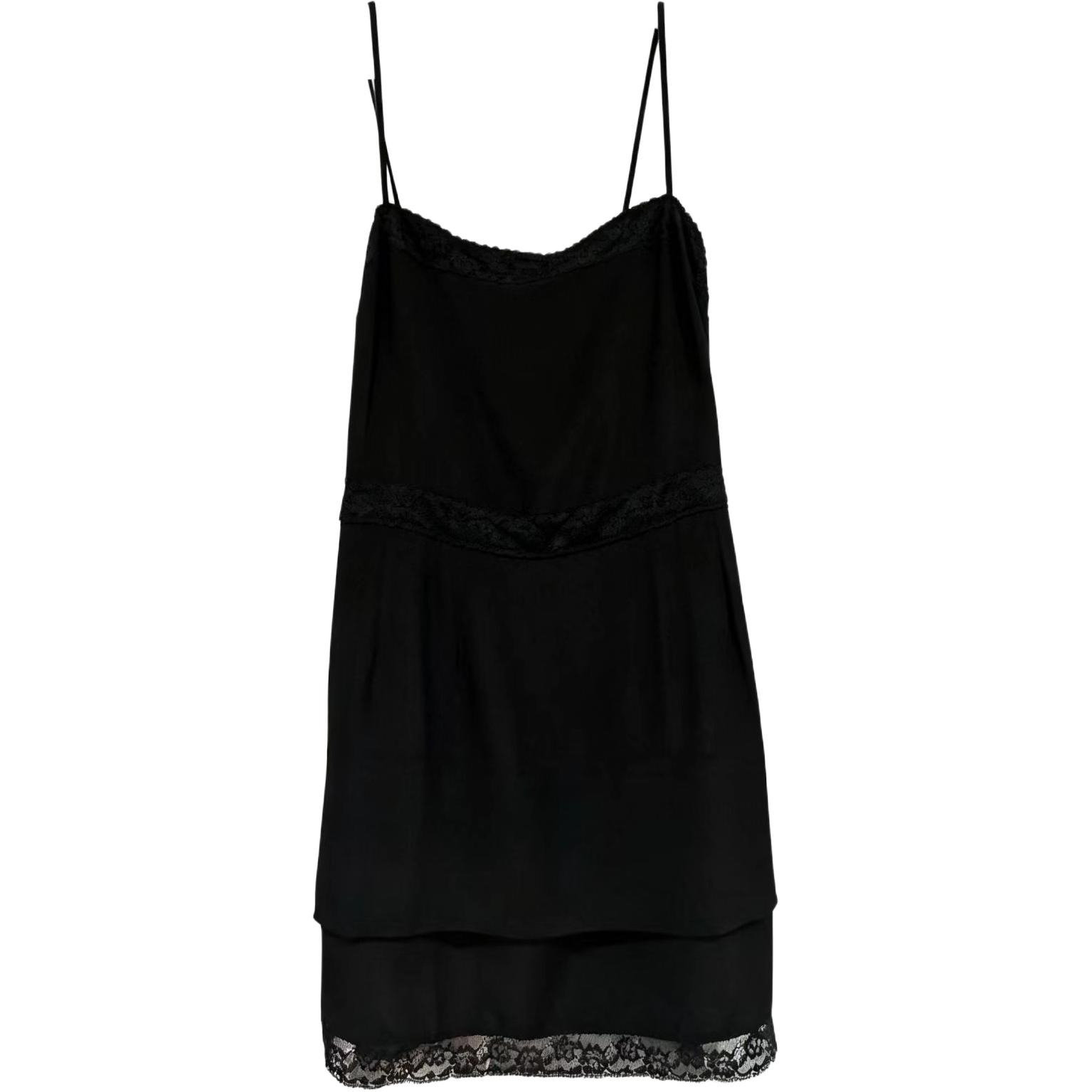 

Женское черное платье-комбинация GUCCI, черный