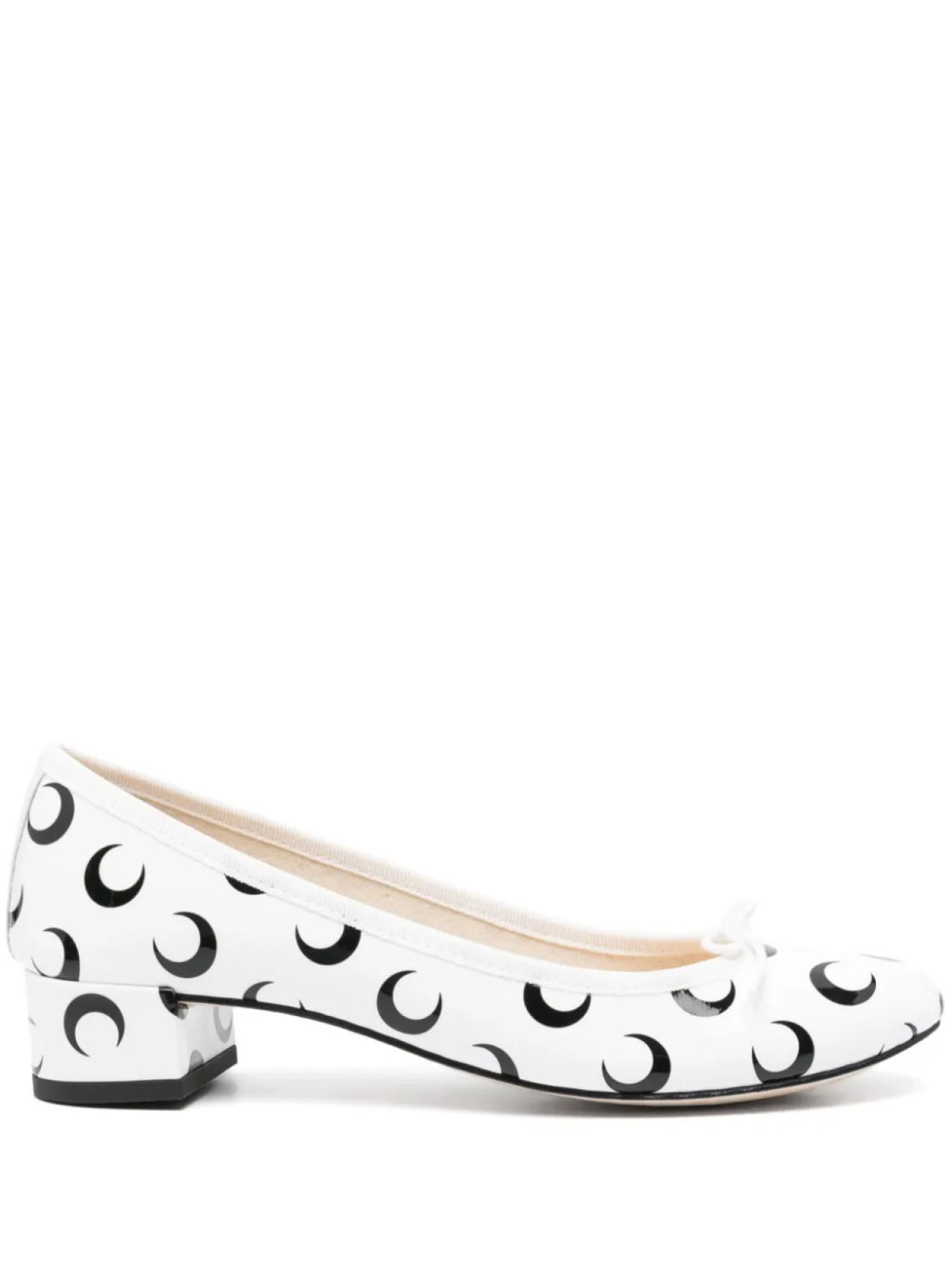 Туфли Marine Serre x Repetto Camille 35 мм, белый