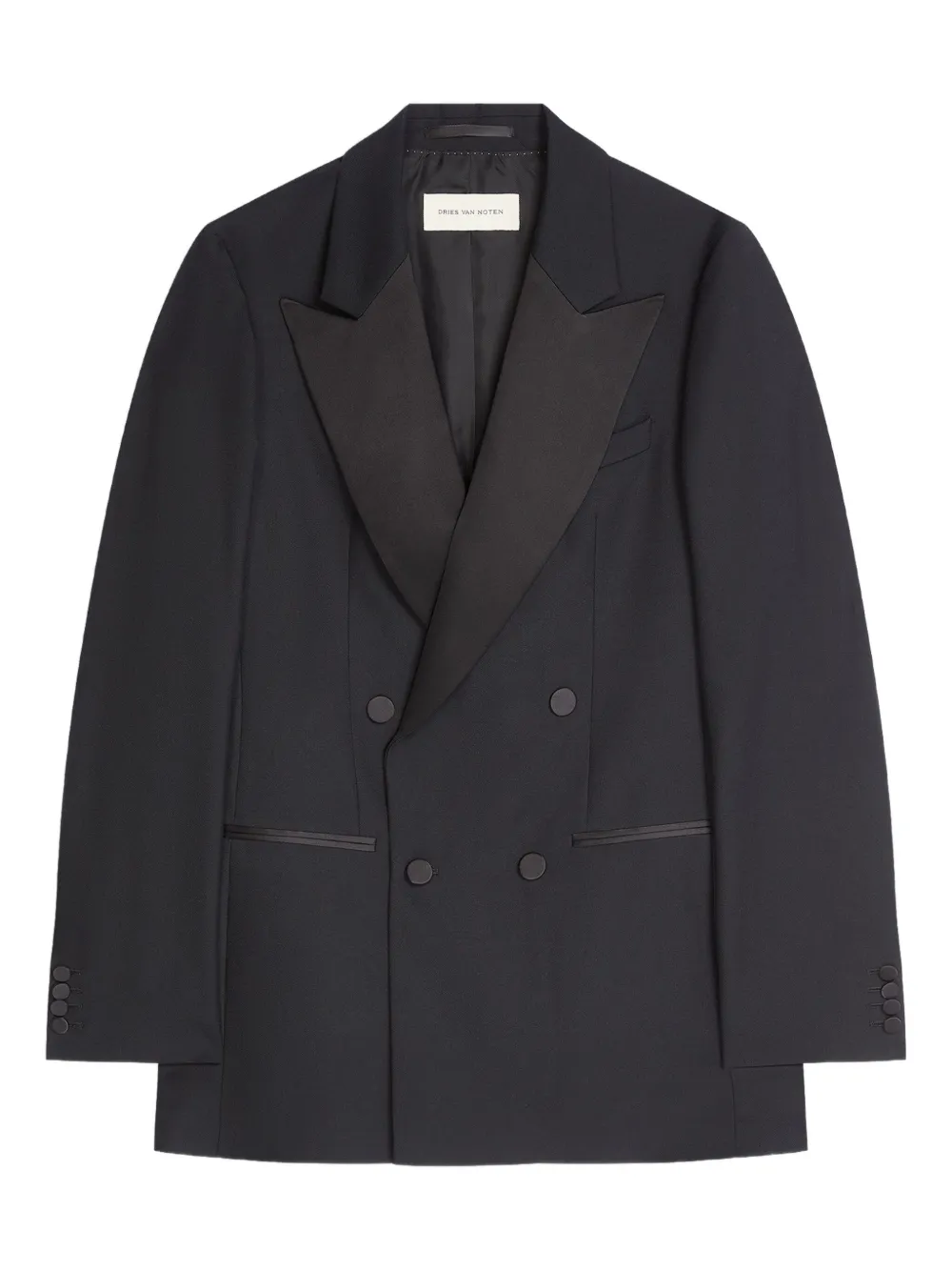

Двубортный пиджак DRIES VAN NOTEN, черный