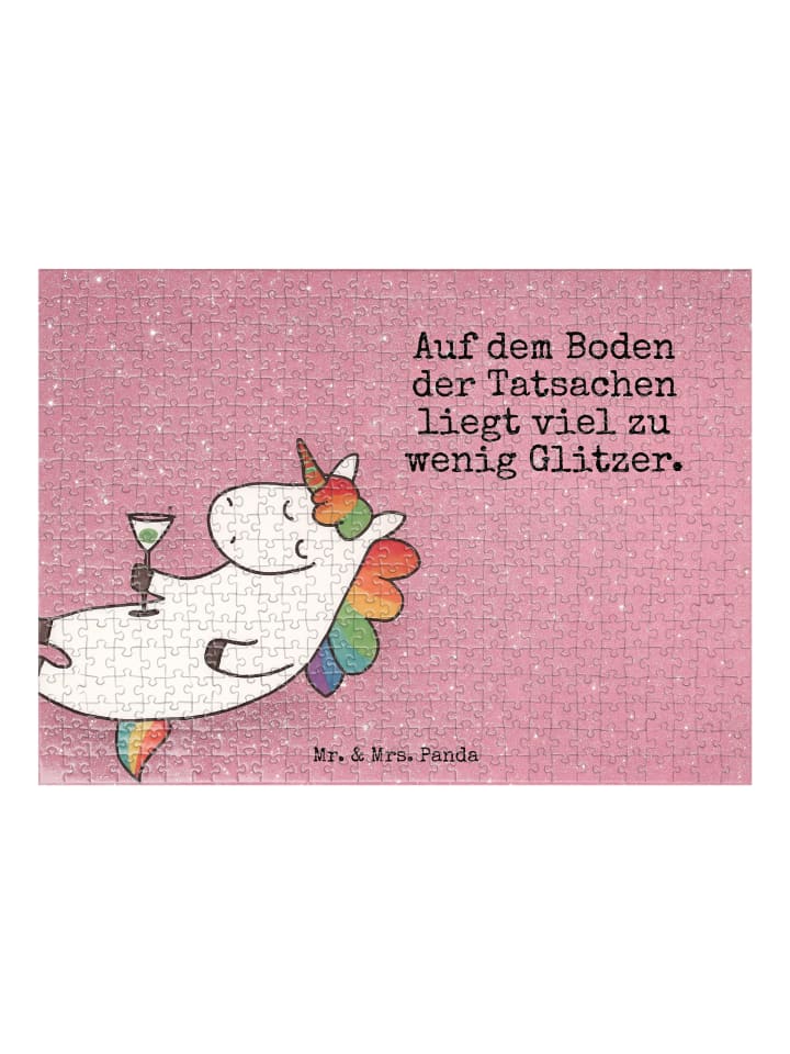 

Mr. & Mrs. Panda Головоломка: единорог с цветочным узором на хвосте и надписью белого цвета