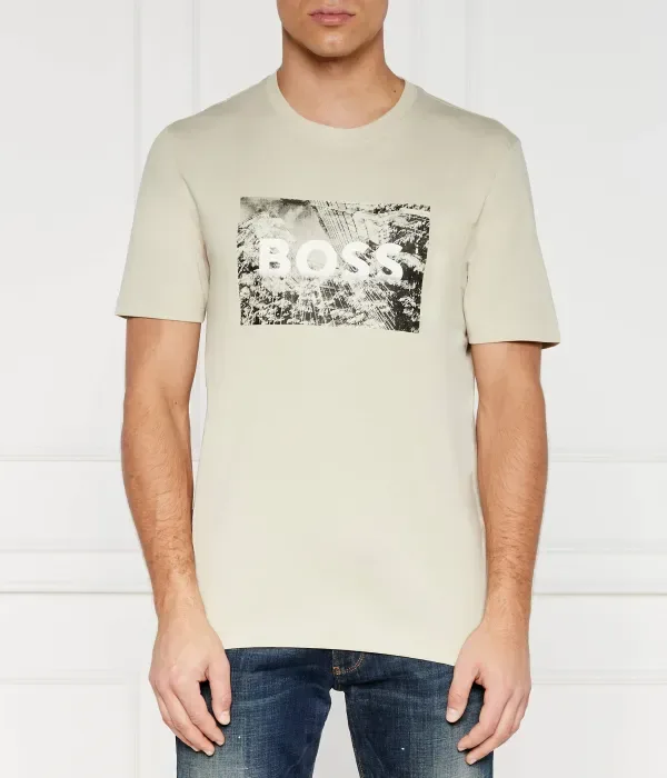 Футболка regular fit Boss Orange, песочный