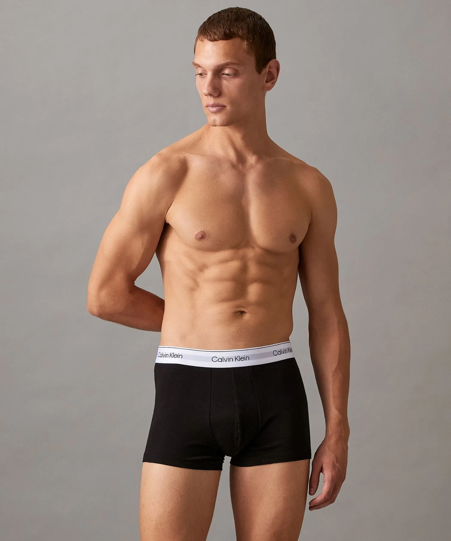 Официальный магазин Боксеры Calvin Klein Icon из эластичного хлопка, комплект из 2 штук, Calvin Klein NB4391 Как на Чон Куке, Black — фото 4