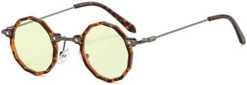 

Солнцезащитные очки овальной формы из сплава 2026 года для женщин, с закрученными дужками для мужчин, ретро-очки, защита от УФ-излучения UV400, размер C8, один размер MTZJH, One Color