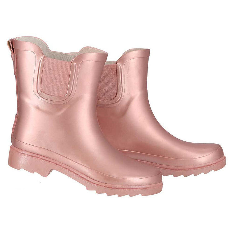 XQ FOOTWEAR Женские сапоги Chelsea Wellington – металлик – 100% резина – фестивальные сапоги — фото 2
