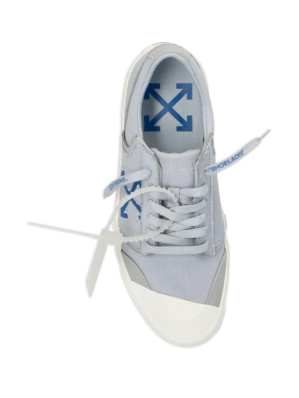 Низкие кеды на вулканизированной подошве Off-White, серый — фото 3