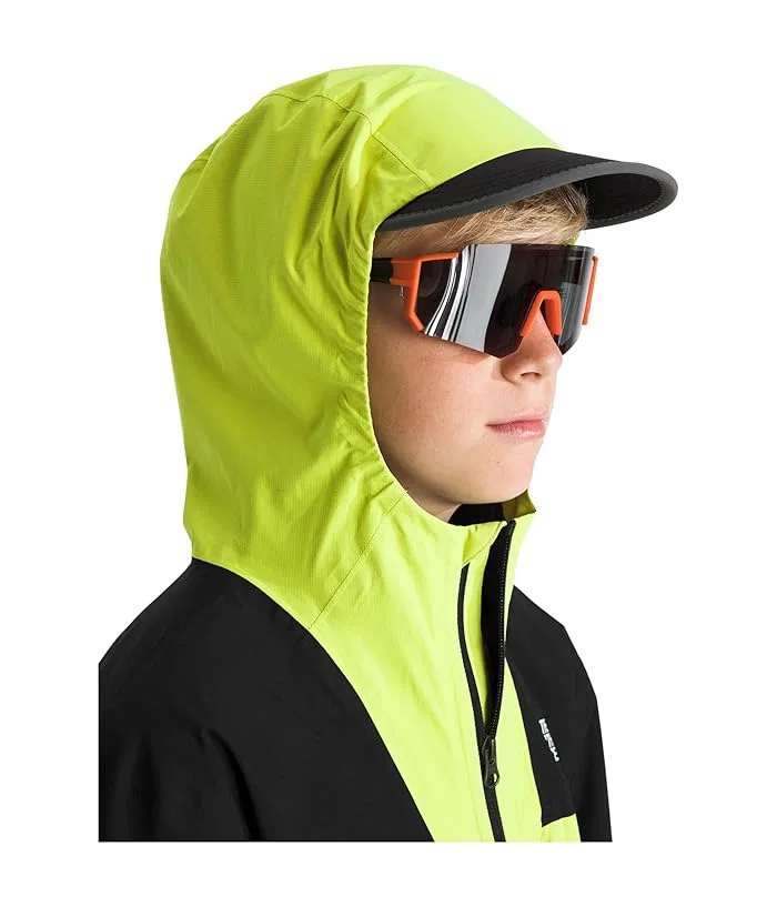 Куртка непромокаемая Hike Packable Shell The North Face Kids, Tnf Black/Fizz Lime — фото 4