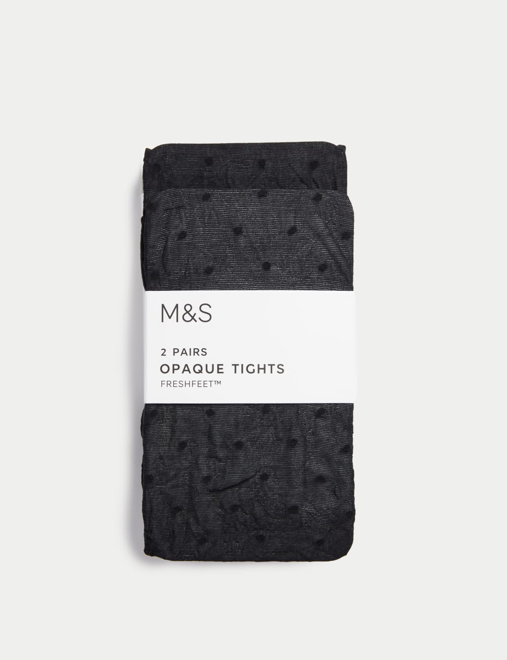 

2 пары колготок в горошек Marks & Spencer, черный