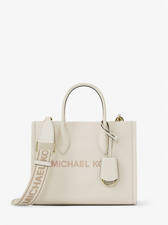 

Маленькая сумка-трансформер через плечо Mirella из шагреневой кожи Michael Kors, бежевый