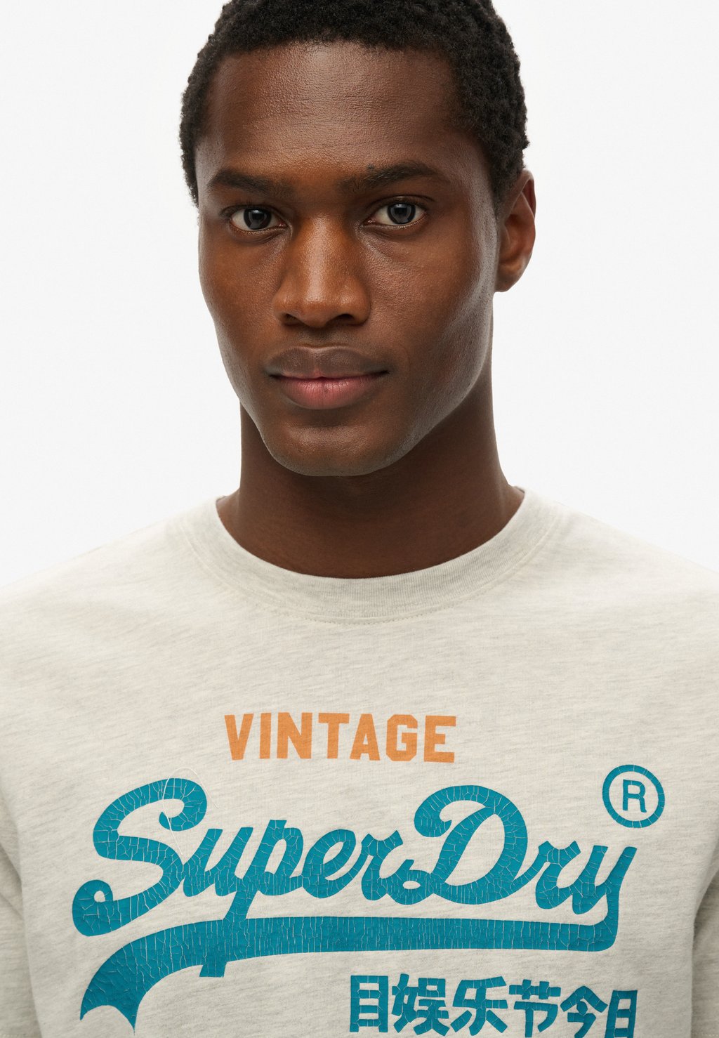 Футболка с принтом Superdry, светло-серый — фото 3