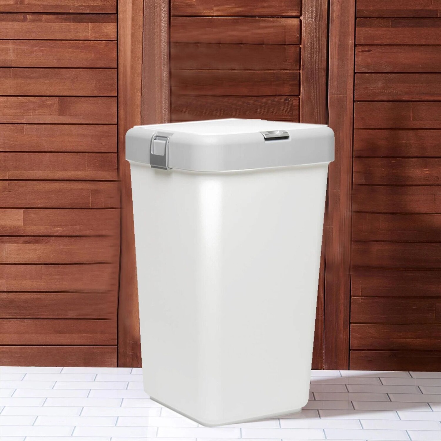 

Корзина для белья Motek Mono - белая - 40 л