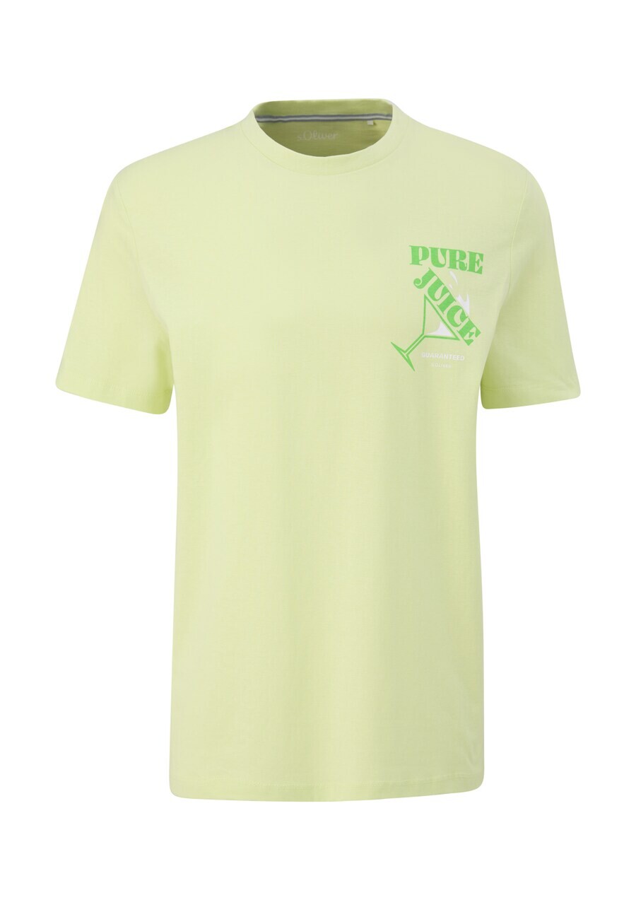 

Классическая футболка s.Oliver Shirt, цвет lime/pastel green