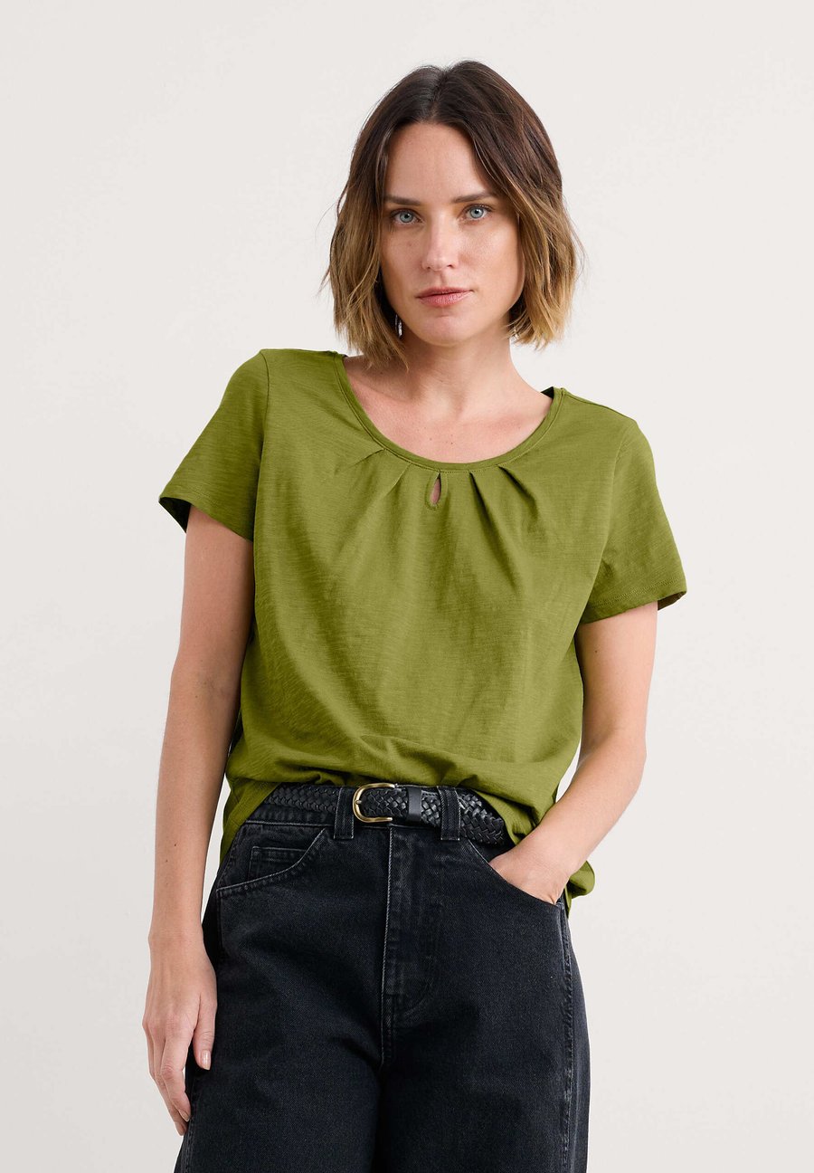 

Футболка Seasalt Cornwall Print T-shirt, Green Aloe/Green