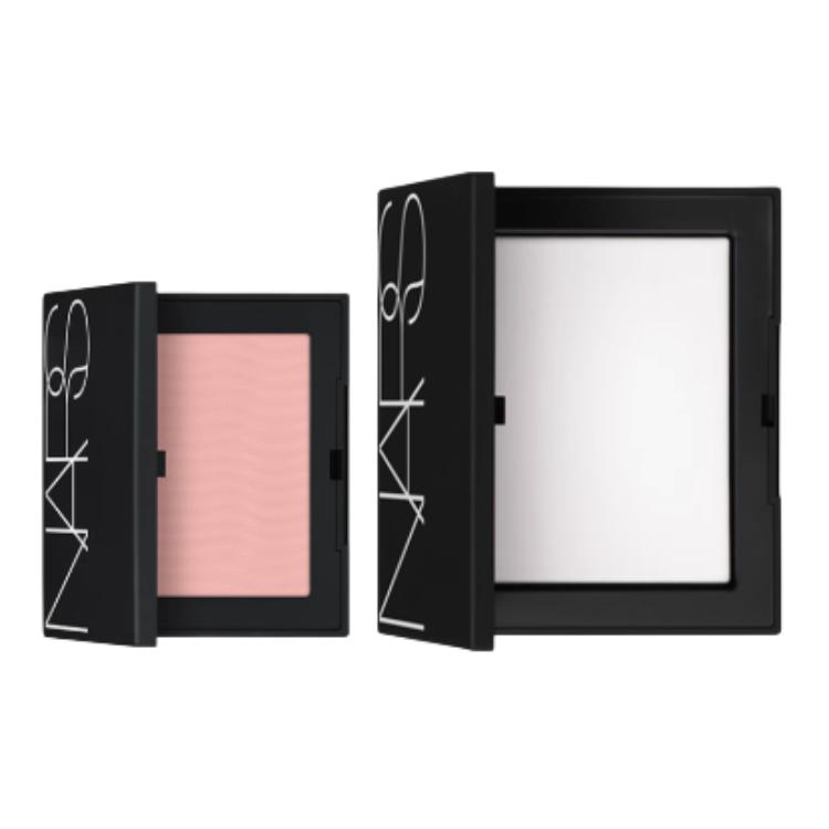 Набор косметики для женщин NARS, Two-Piece Set C: Blush #ORGASM Blissful красный Pink 4.8g+Shimmering Radiance Translucent Setting Powder Compact 10g — фото 2