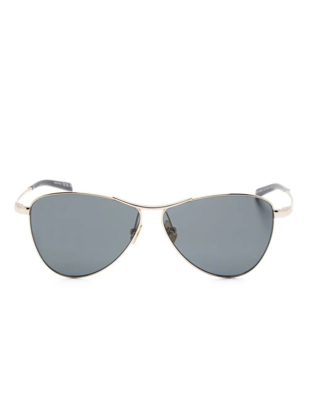 

Солнцезащитные очки в металлической оправе Saint Laurent Eyewear, золотой