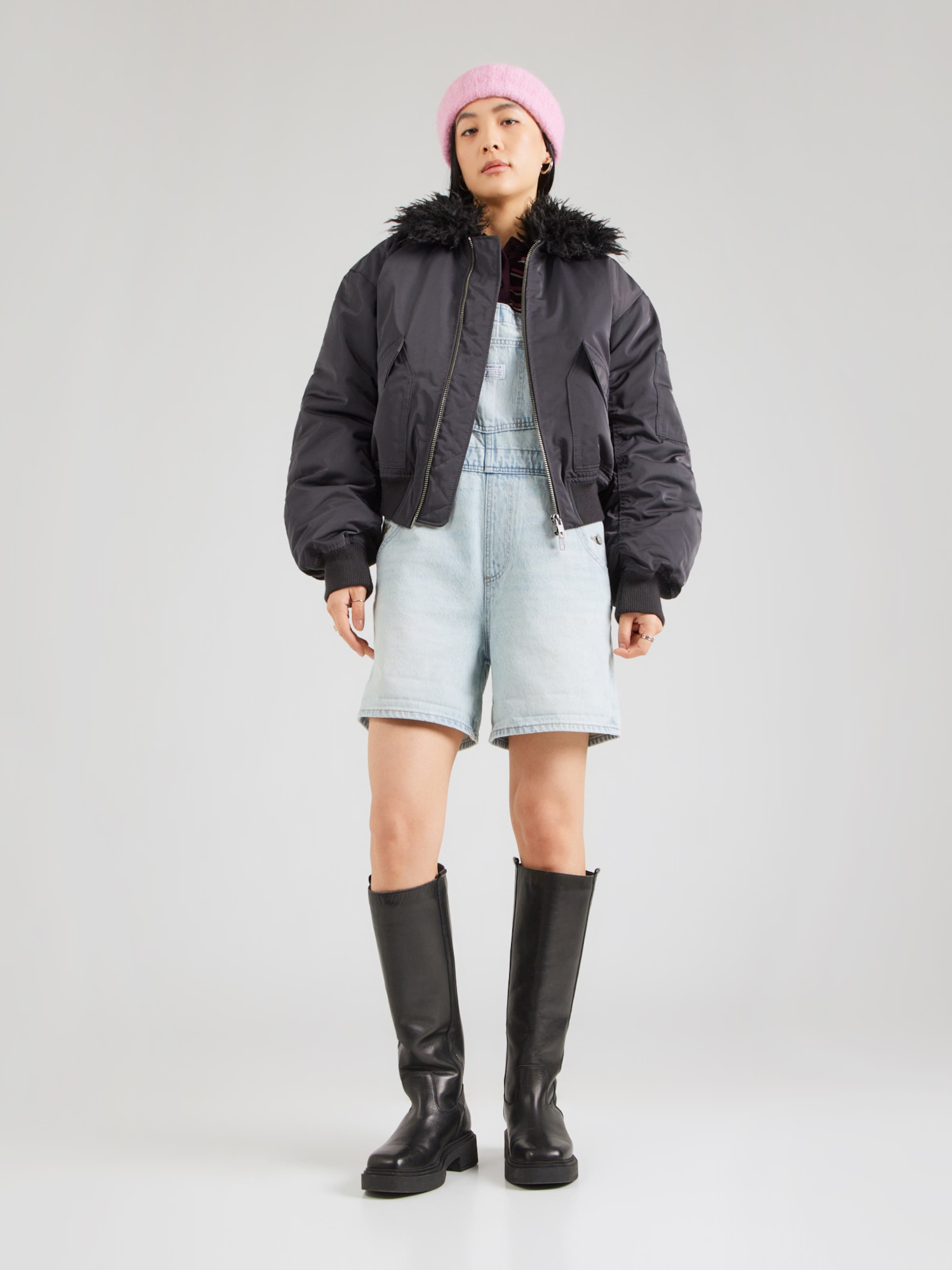 LEVI'S  Джинсовый комбинезон Regular 'Vintage Shortalls' в светло-голубом цвете — фото 4