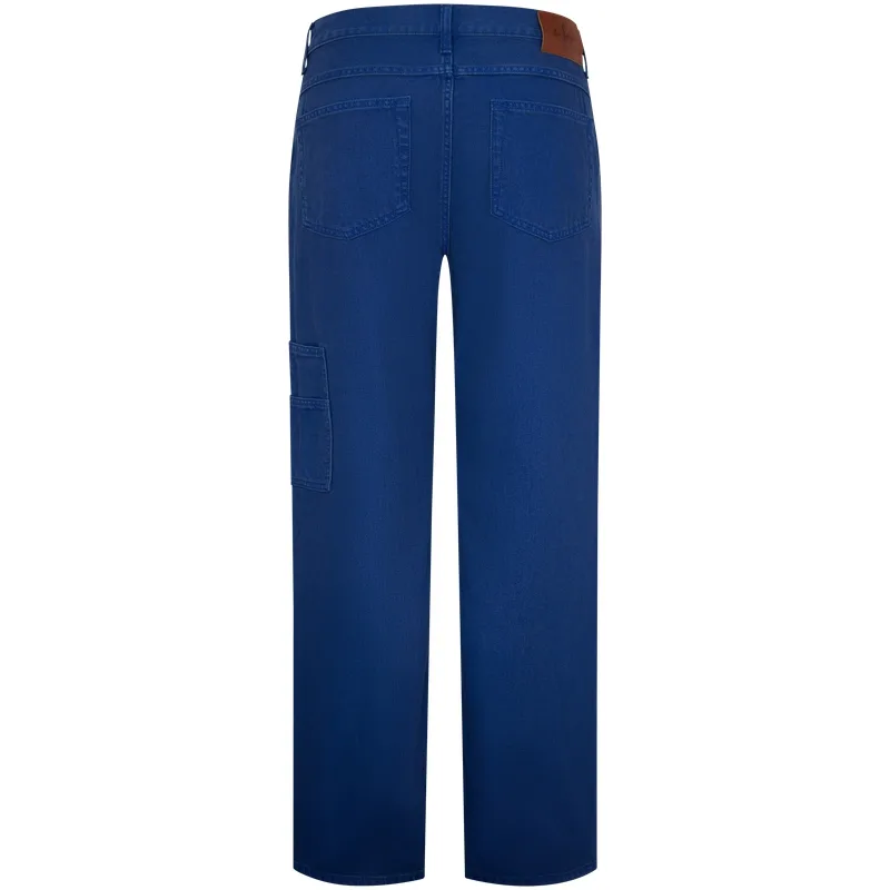 Calvin Klein Джинсы мужские WE4 Denim темно-синие умеренные карго — фото 4