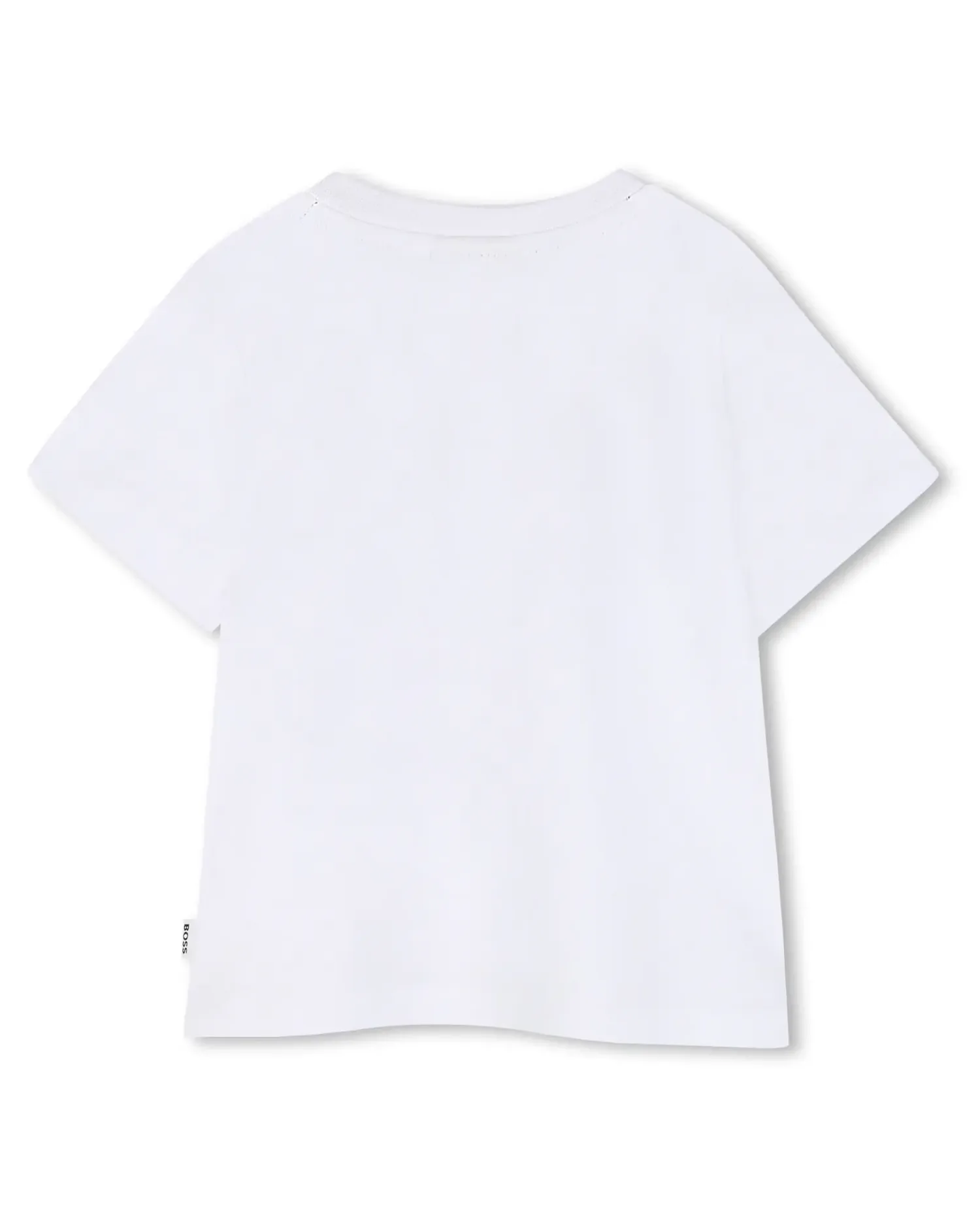 Комплект для мальчика с коротким рукавом с рисунком спереди из хлопка BOSS Kidswear, синий — фото 4