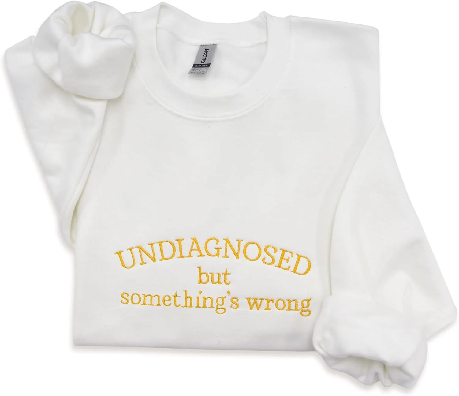 

NACRE APPAREL худи с вышивкой Undiagnosed But Something's Wrong