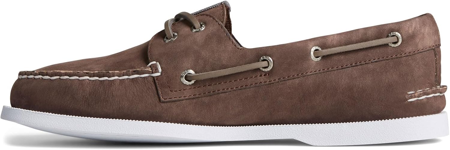 Мужские аутентичные оригинальные лодочные туфли Sperry с двумя отверстиями, коричневый — фото 4