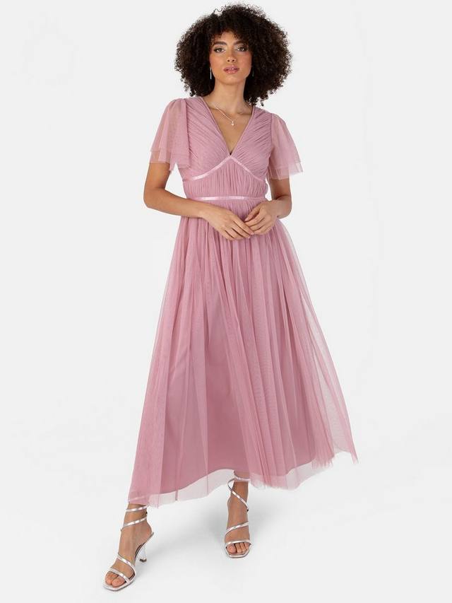 

Платье мидакси с ленточной деталью Anaya With Love, цвет Bridal Rose