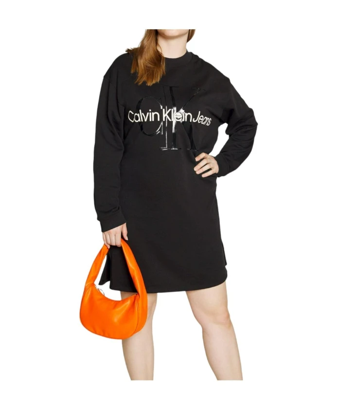 

Платье Толстовка с монограммой Calvin Klein, черный