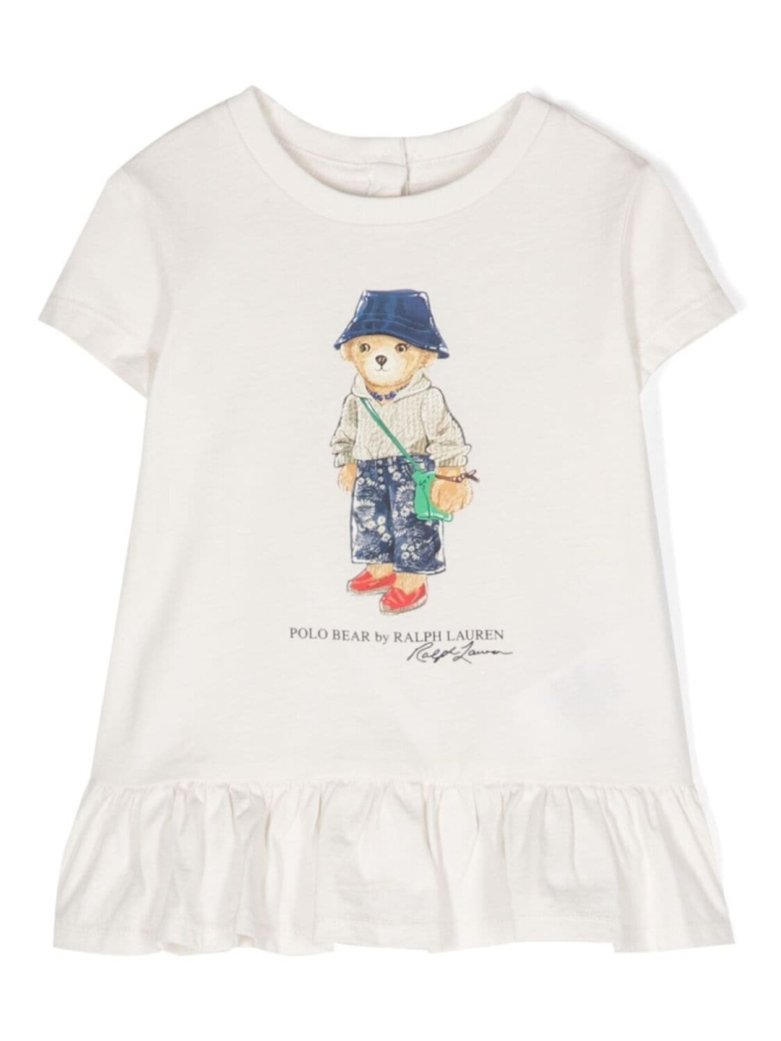 

Ralph Lauren Polo Bear-print cotton T-shirt, нейтральный цвет