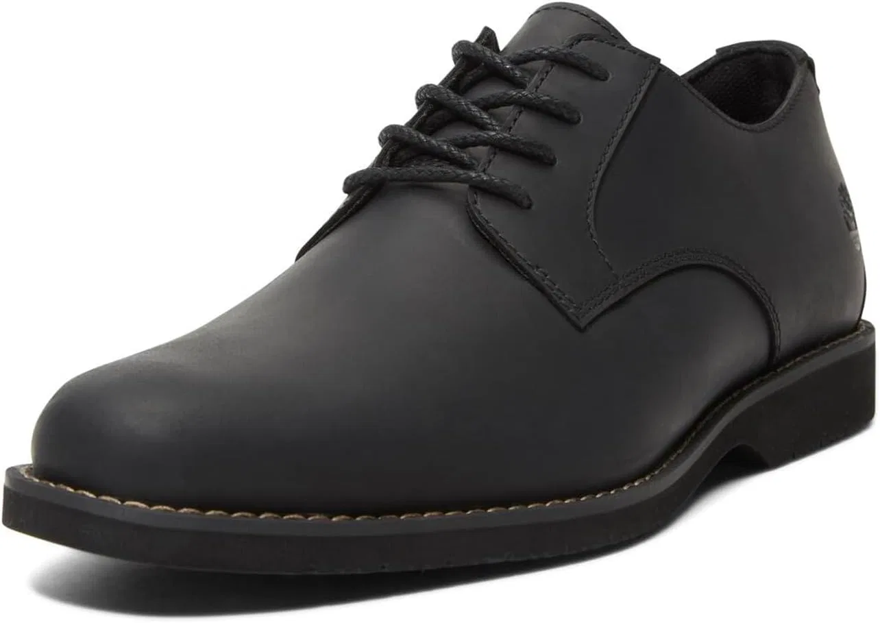 Мужские кожаные ботинки на шнуровке Timberland Woodhull Lace Up TB 0A2CWA 001, черные — фото 3
