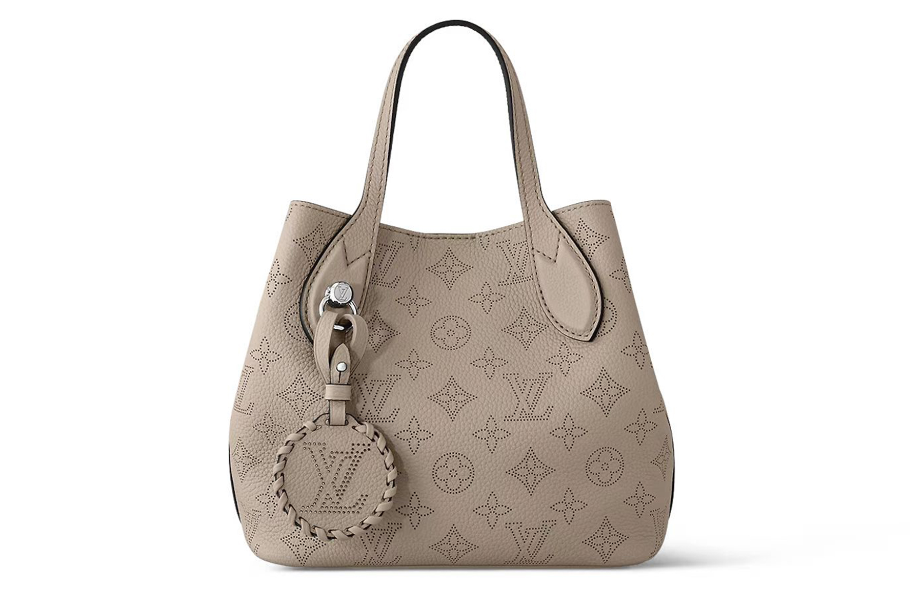 

Louis Vuitton Перфорированная сумка через плечо из натуральной коровьей кожи, маленький размер, женская, серая