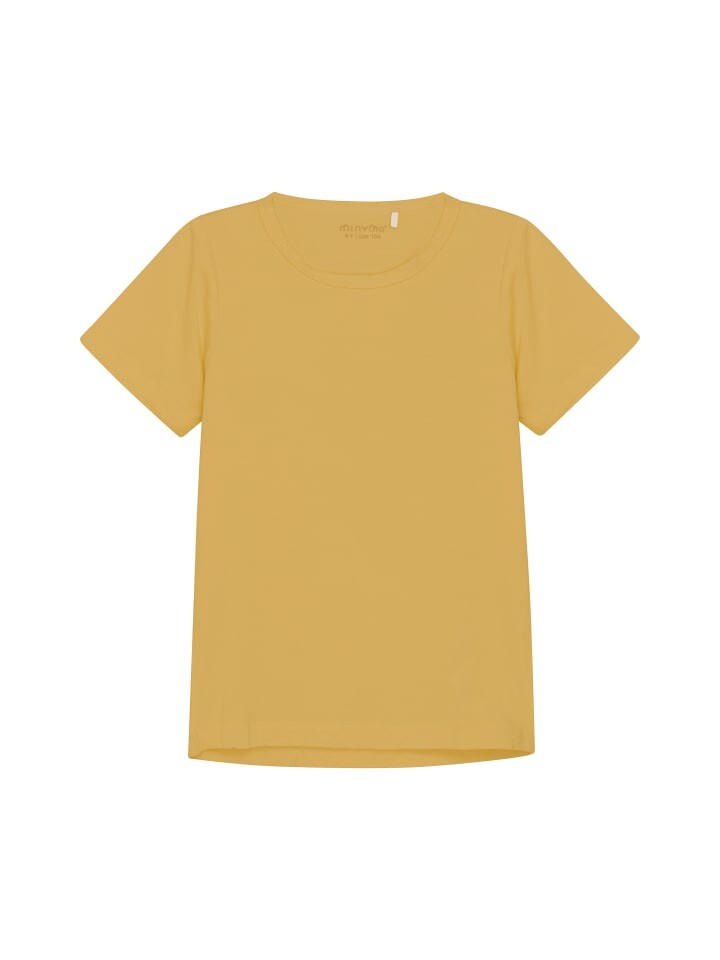 

Футболка Minymo T-Shirt MIBlouse SS 5214 lässiges alltags T-Shirt, желтый
