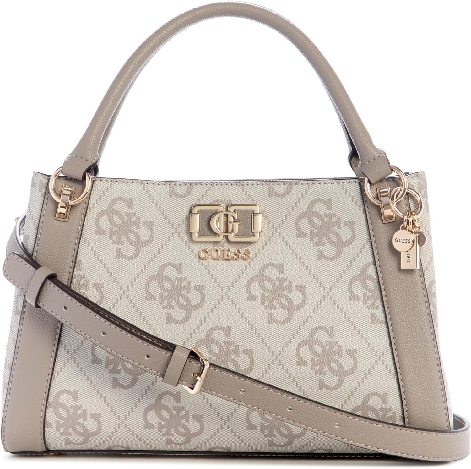 

Сумка кросс-боди GUESS Karnilla Girlfriend, темный тауп с логотипом