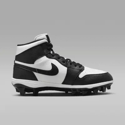 Бутсы Jordan 1 Mid TD, цвет White/Black/Black — фото 3
