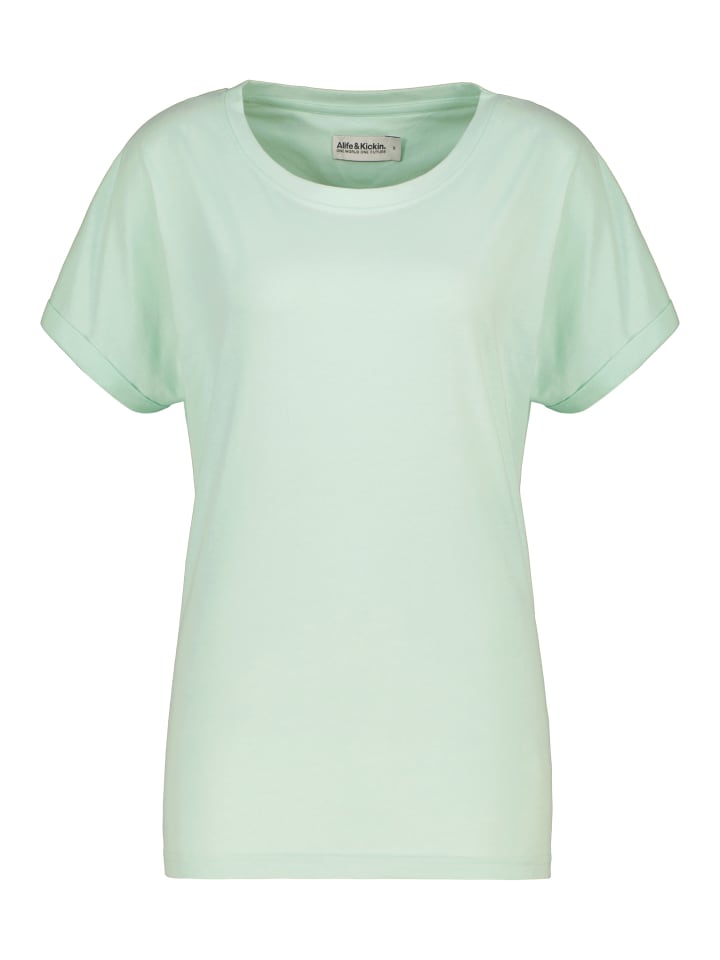 

Футболка MalaikaAK A в цвете свежий мятный меланж alife and kickin