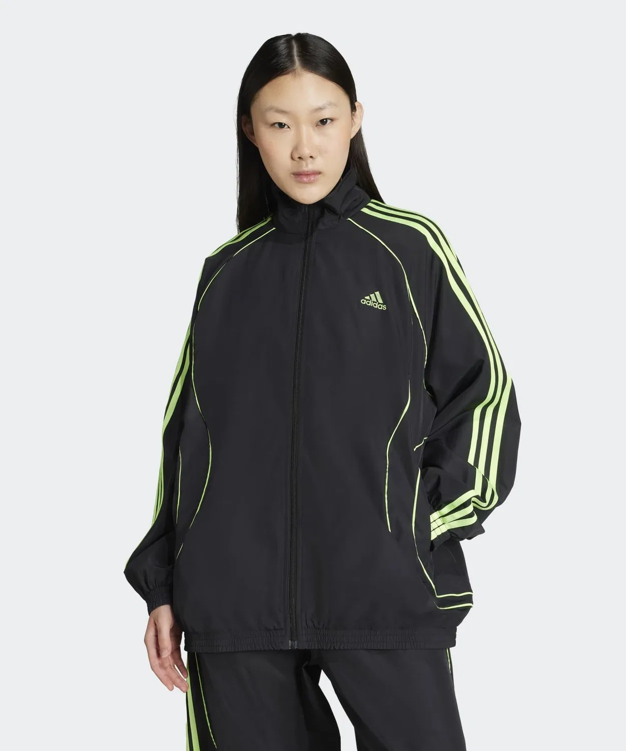Трек-топ оверсайз woven adidas Originals Teamgeist Adicolor черный