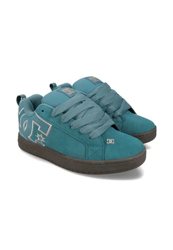 Кроссовки для скейтбординга Court Graffik Dc Shoes, бирюзовый/желтый — фото 2