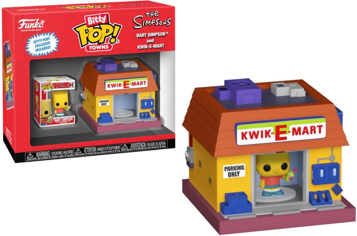 

Funko POP! симпсоны битти поп таун барт симпсон и kwik-e-mart