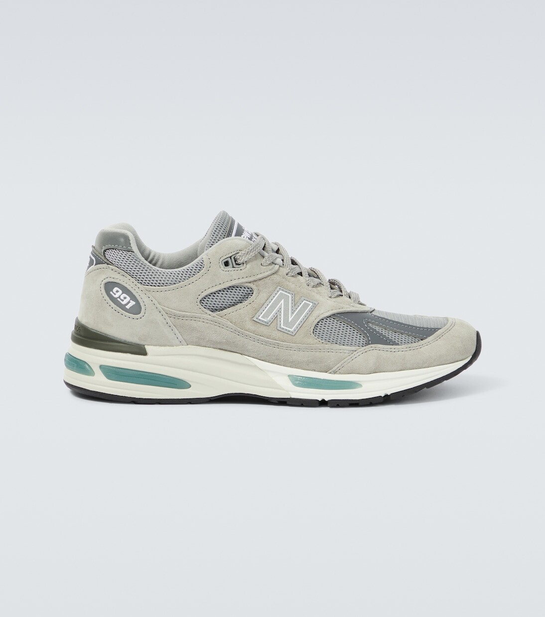 

Кроссовки 991 с сетчатыми вставками New Balance, серый